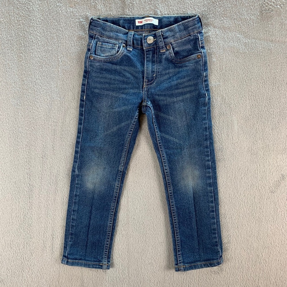 Levis 511 Slim Jeans Boys 5 Medium Blue Wash Performance Adjustable Waist